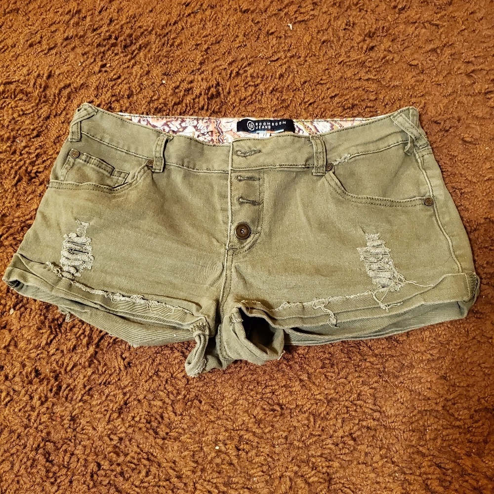 BoomBoom Army Green Shorts